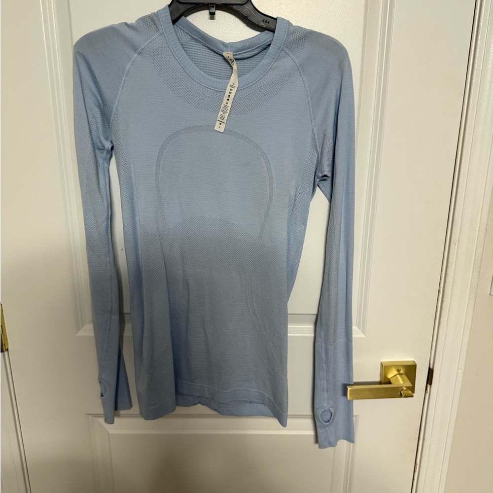 Lululemon Athletica Sky Blue Long Sleeve Top